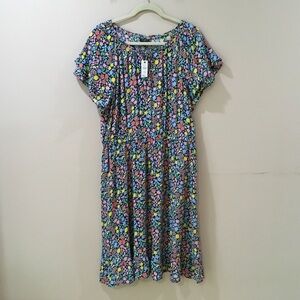 Talbots Fit&flare dress floral